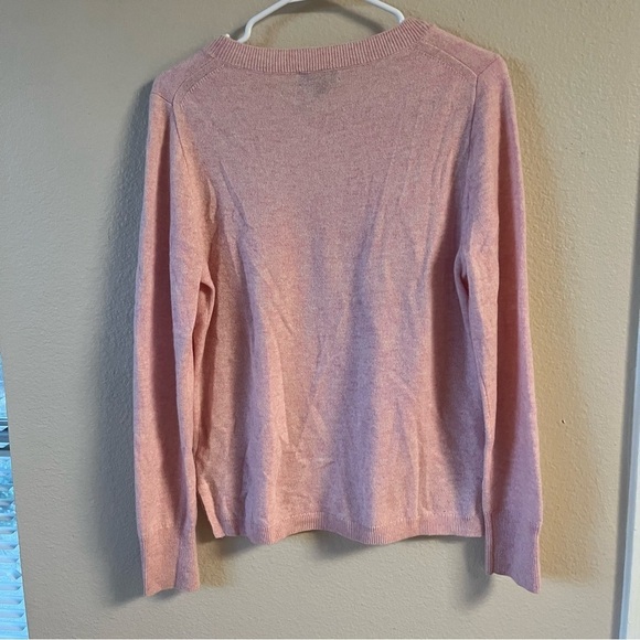 J.Crew 100% Cashmere Sweater, Blush pink Size M - Picture 3 of 6